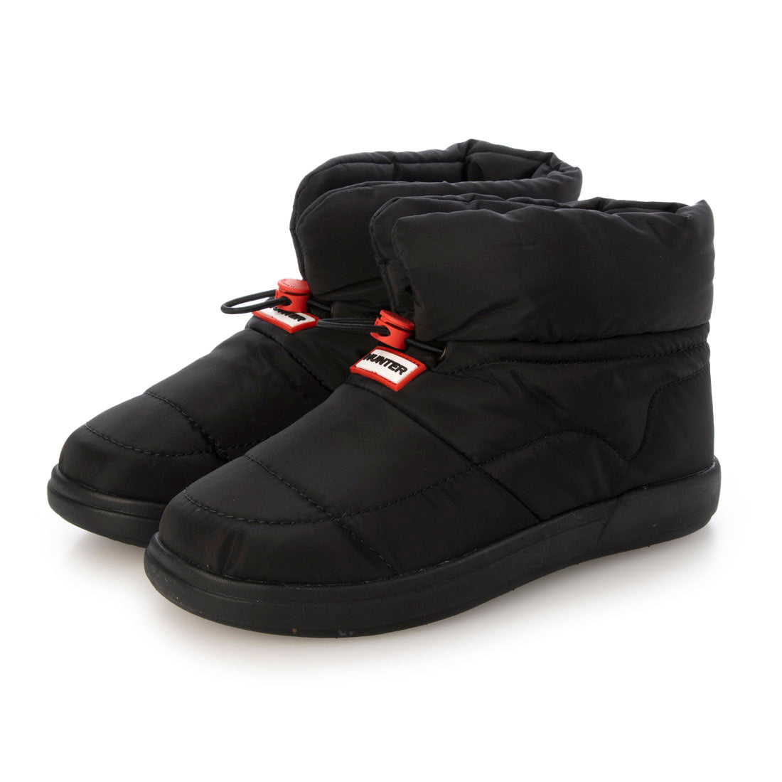 【HUNTER】IN/OUT PUFFER BOOTIE【美品】23〜24cm Hunter Women's In/Out Puff Bootie Sneakers Boots, Black, 24.0 cm