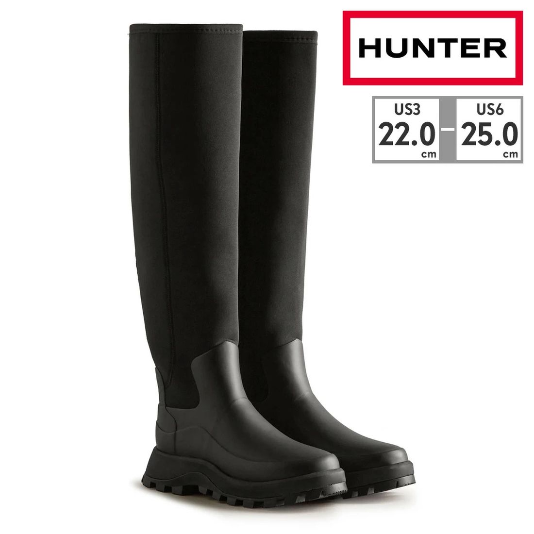 ハンター HUNTER レインシューズ レディース シティ エクスプローラー トール ネオプレン ブーツ WFT2232NRE ブーツ レインブーツ ロングブーツ