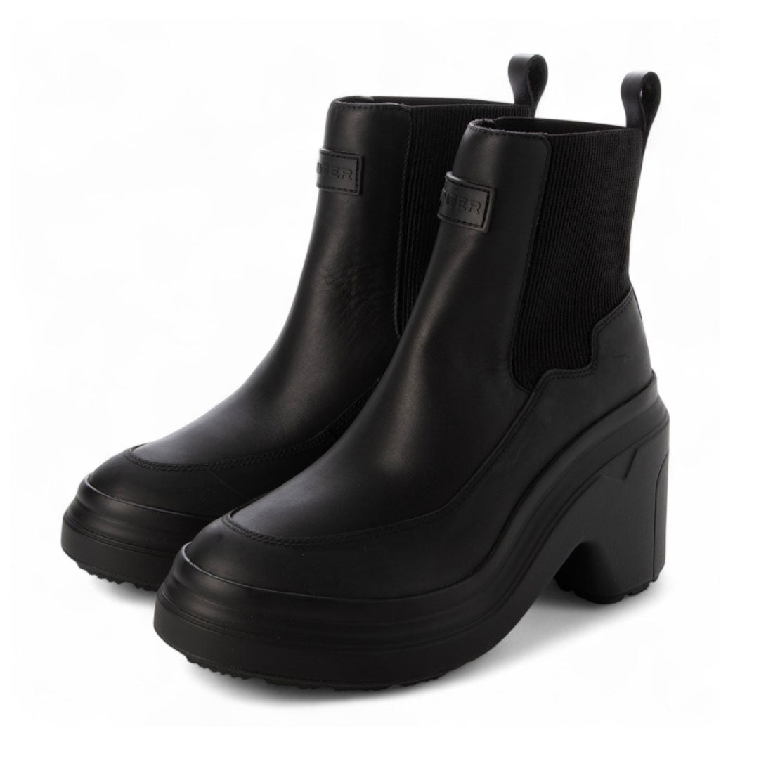 ハンター HUNTER WOMENS REFINED EXPLORER HEEL CHELSEA BOOT（レディース リファインド エクスプローラー ヒール チェルシーブーツ）WFP8001LEA （ブラック） ブラック