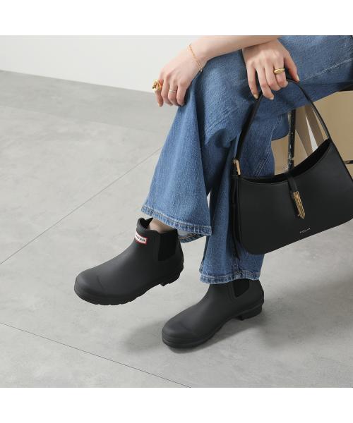 ハンター HUNTER HUNTER レインブーツ W ORIGINAL CHELSEA WFS2078RMA （BLACK/ブラック） BLACK/ブラック