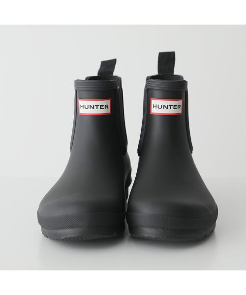 ハンター HUNTER HUNTER レインブーツ W ORIGINAL CHELSEA WFS2078RMA （BLACK/ブラック） BLACK/ブラック