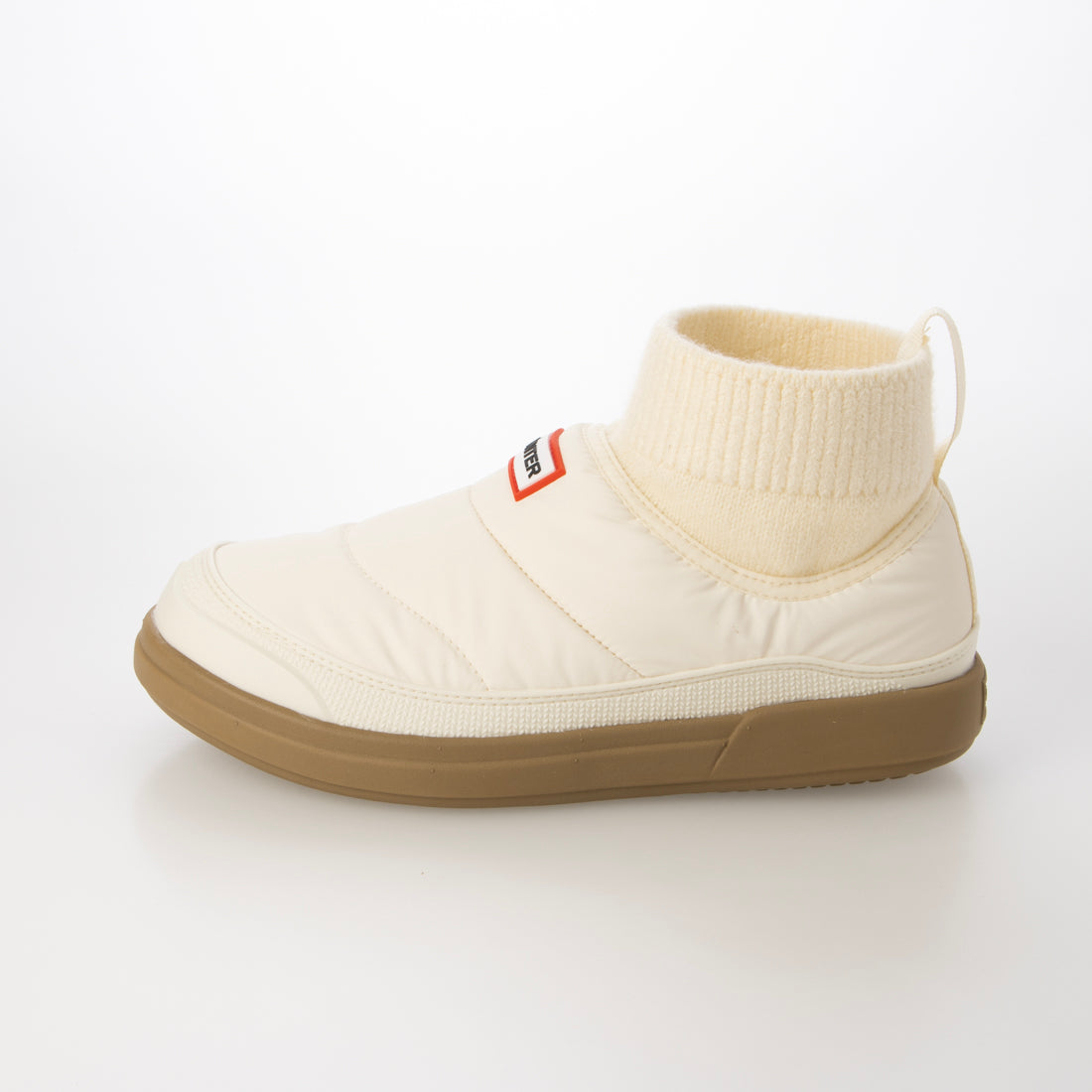 ハンター HUNTER レディース イン/アウト パファー ニッテッド カフ ブーツ （シェイデッド ホワイト / ガム） シェイデッド ホワイト / ガム