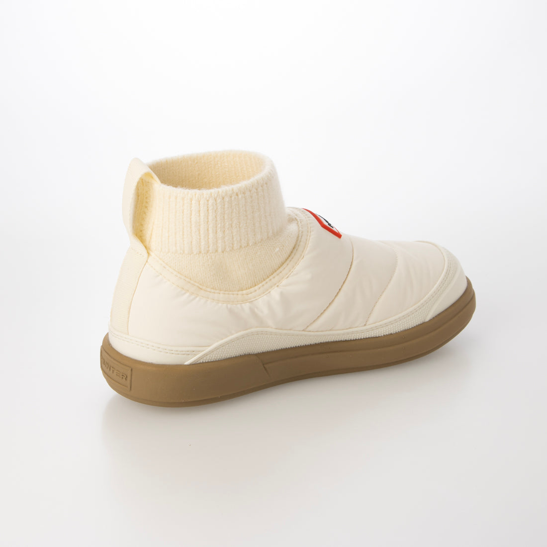 ハンター HUNTER レディース イン/アウト パファー ニッテッド カフ ブーツ （シェイデッド ホワイト / ガム） シェイデッド ホワイト / ガム