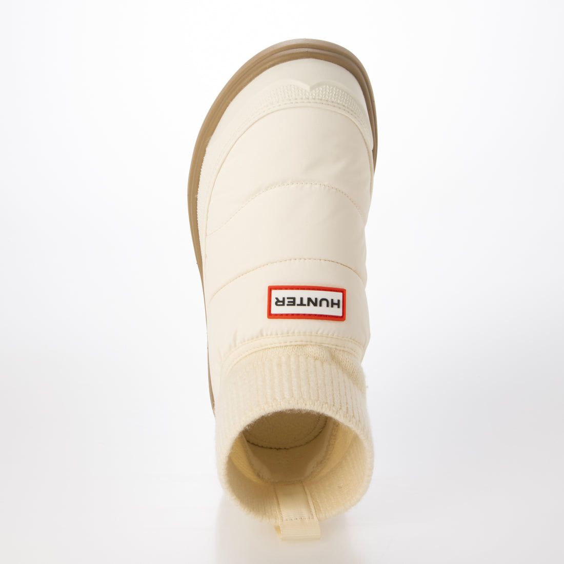 ハンター HUNTER レディース イン/アウト パファー ニッテッド カフ ブーツ （シェイデッド ホワイト / ガム） シェイデッド ホワイト / ガム