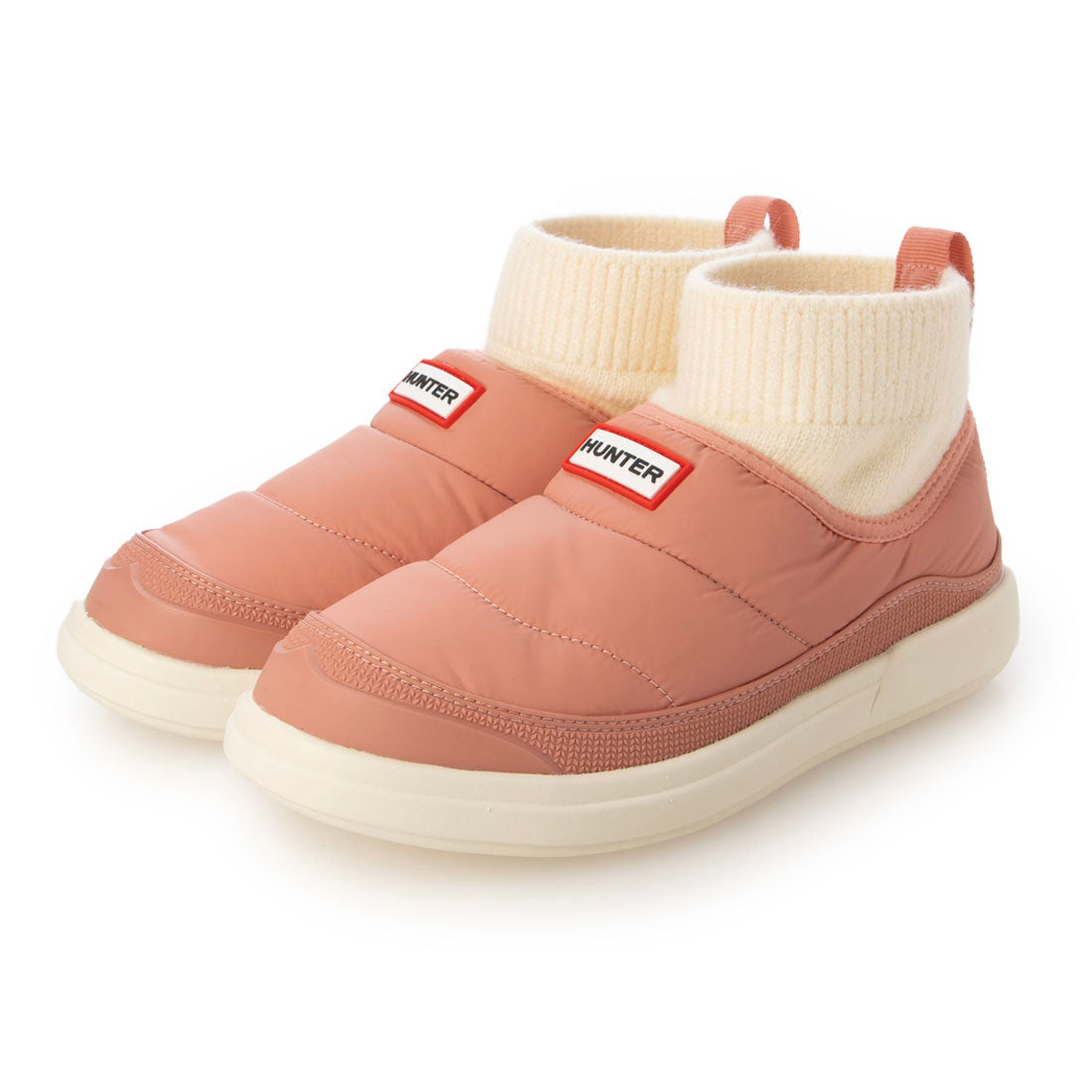 ハンター HUNTER レディース イン/アウト パファー ニッテッド カフ ブーツ （ドリーミーヌード / シェイデッドホワイト） ドリーミーヌード / シェイデッドホワイト