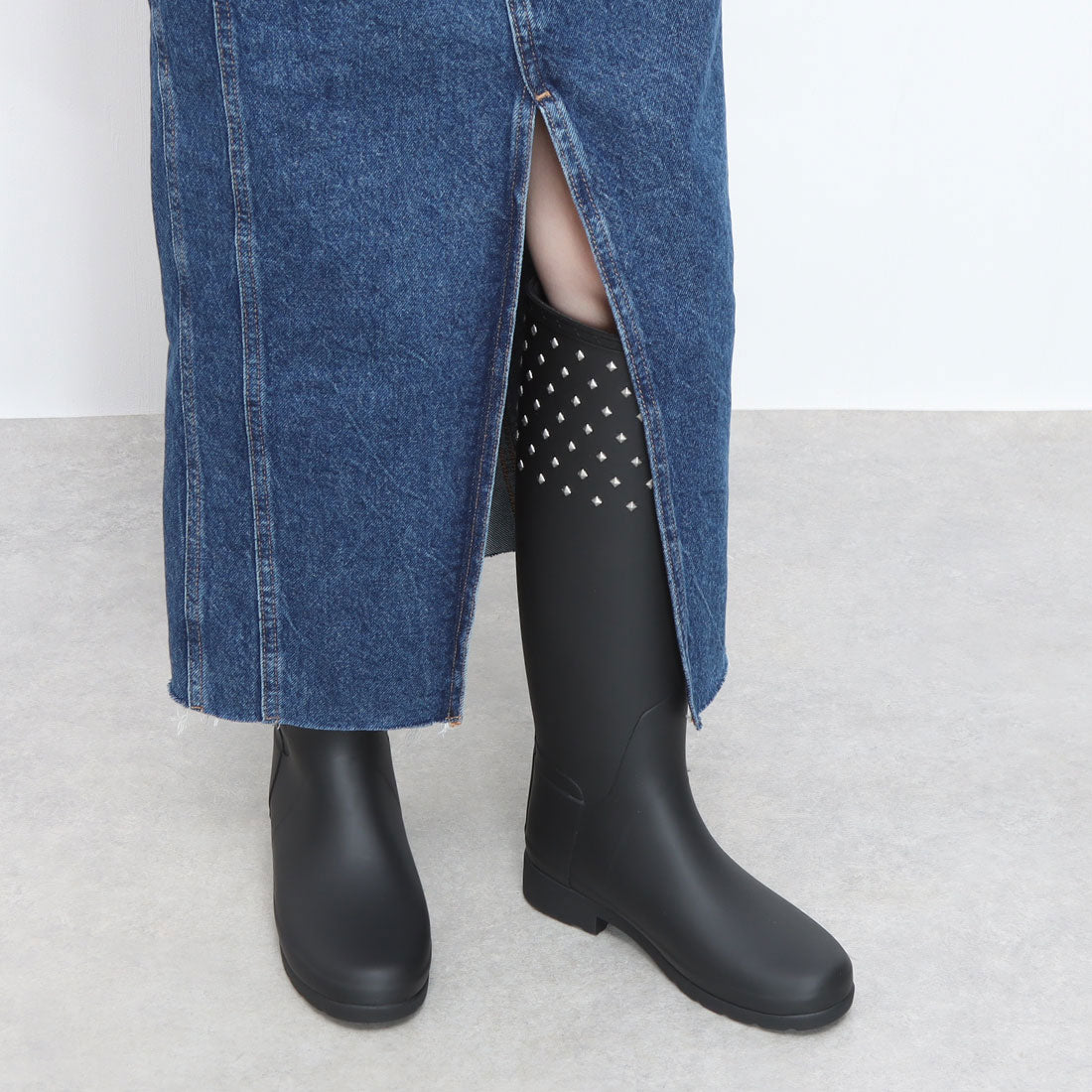 HUNTER [Women's] Refined Tall Studded Cuff Boots