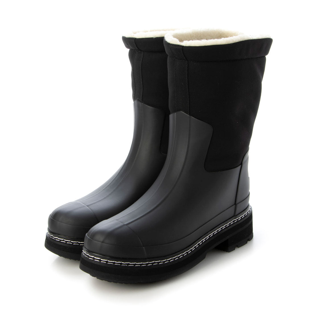 ハンター HUNTER REFINED STITCH SHERPA BOOT,BLACK