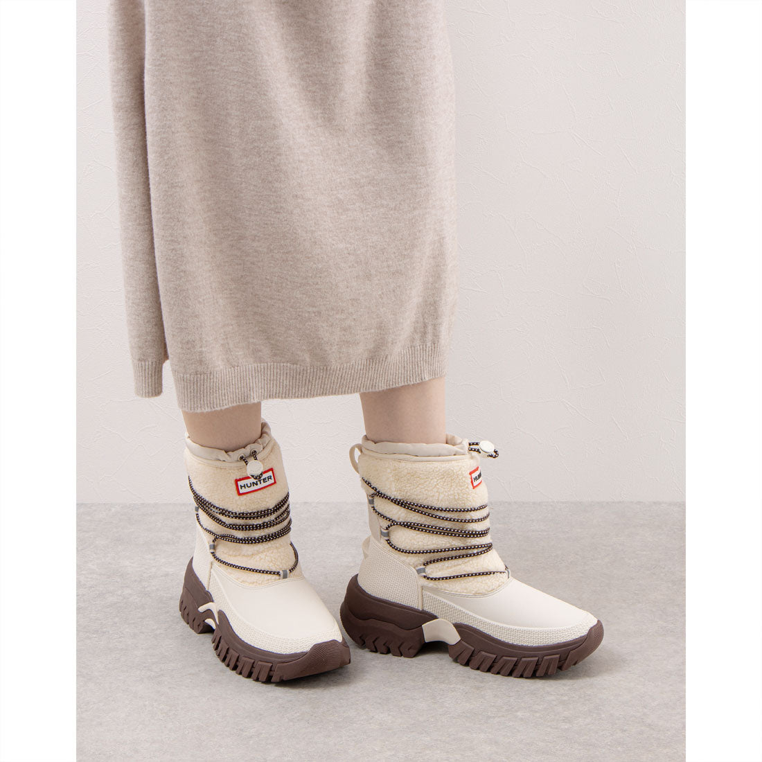 ハンター HUNTER WOMENS WANDERER SHORT COSY SNOW BOOT