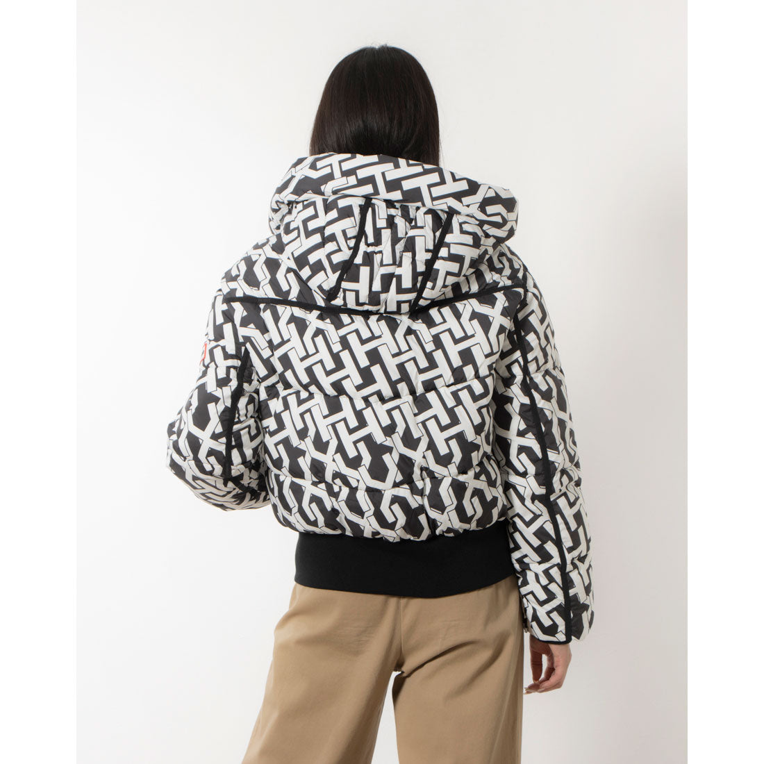 ハンター HUNTER W INTREPID MIDWEIGHT HPRINT SHORT PUFFER