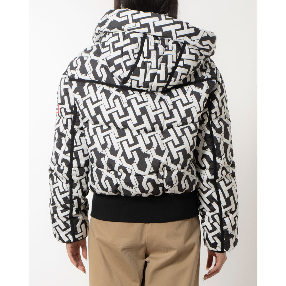 ハンター HUNTER W INTREPID MIDWEIGHT HPRINT SHORT PUFFER