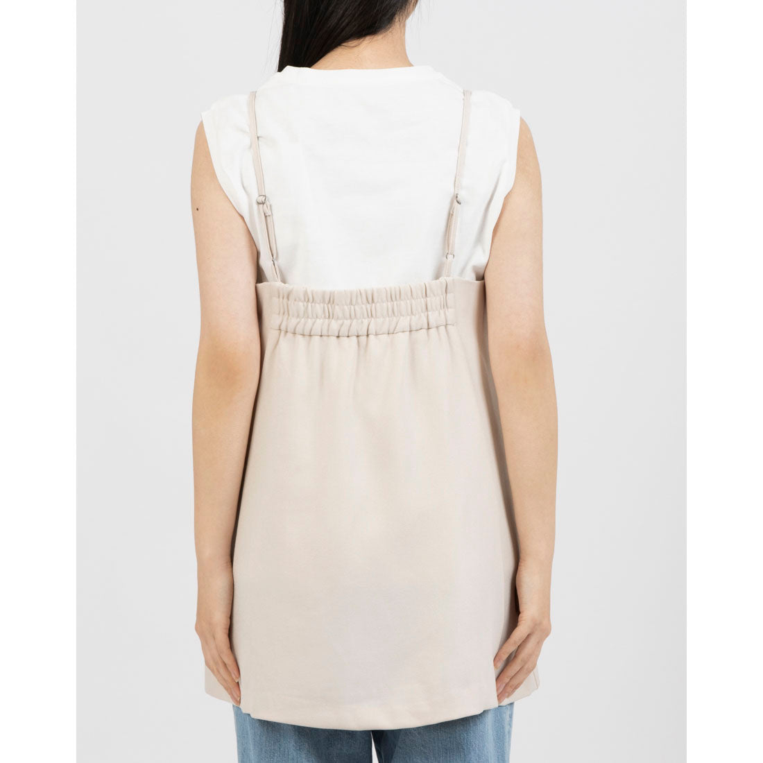 ハンチ hunch ツイル ミディキャミビスチェ （OFF BEIGE） OFF BEIGE