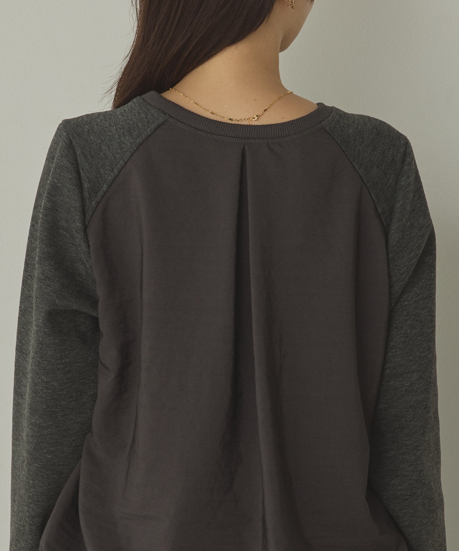 ハンチ hunch ベロアボンディング バルーンスウェット （チャコール） チャコール