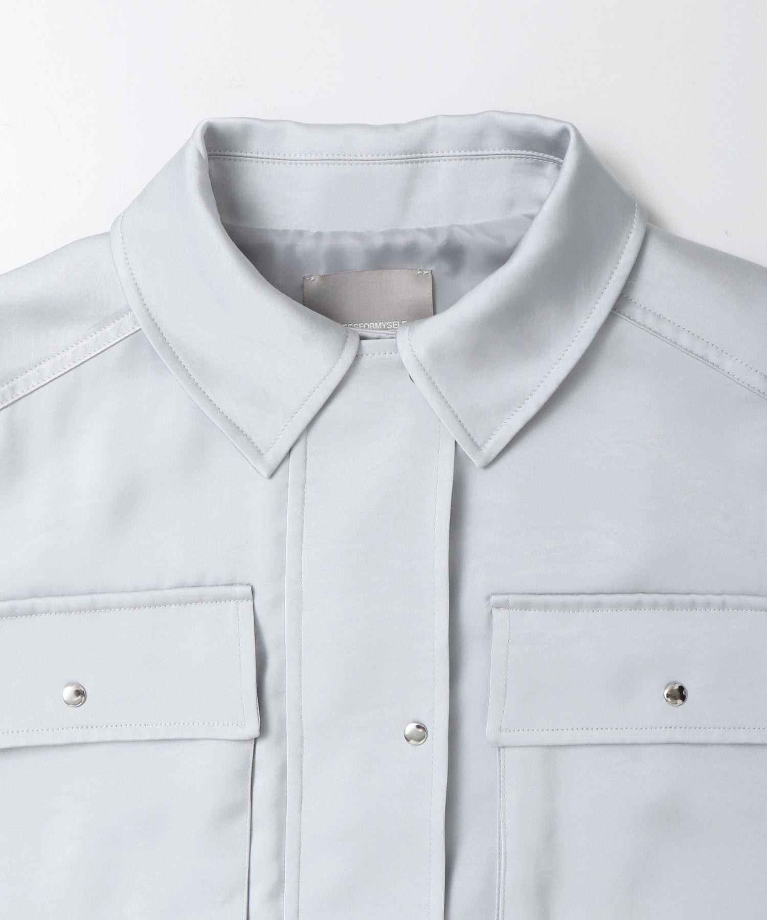 ハンチ hunch サテン ライトブルゾン （アイボリー） アイボリー