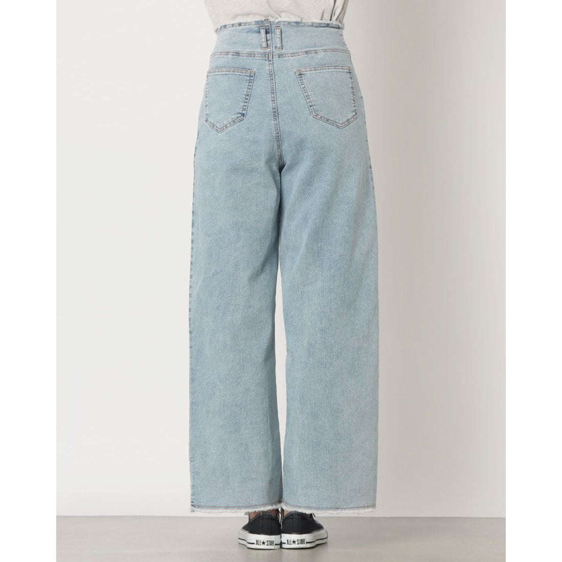ハンチ hunch 9.5oz ストレッチデニム ワイドパンツ （ONE WASH） ONE WASH