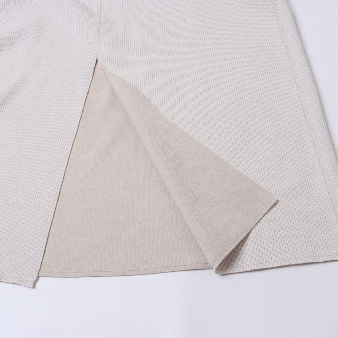 ハンチ hunch ダブルフェイス リブマキシタイト スカート （CHACOAL/CHACOAL） CHACOAL/CHACOAL