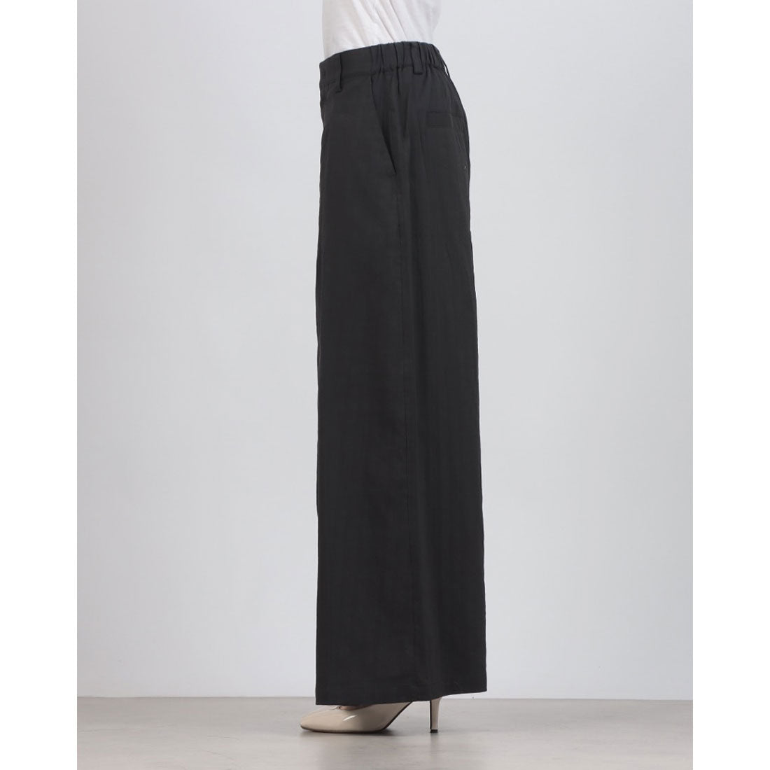 ハンチ hunch スプリングスラブ 深タックパンツ （CHACOAL） CHACOAL