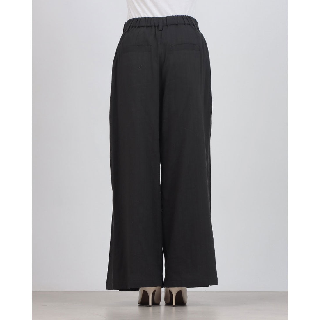 ハンチ hunch スプリングスラブ 深タックパンツ （CHACOAL） CHACOAL