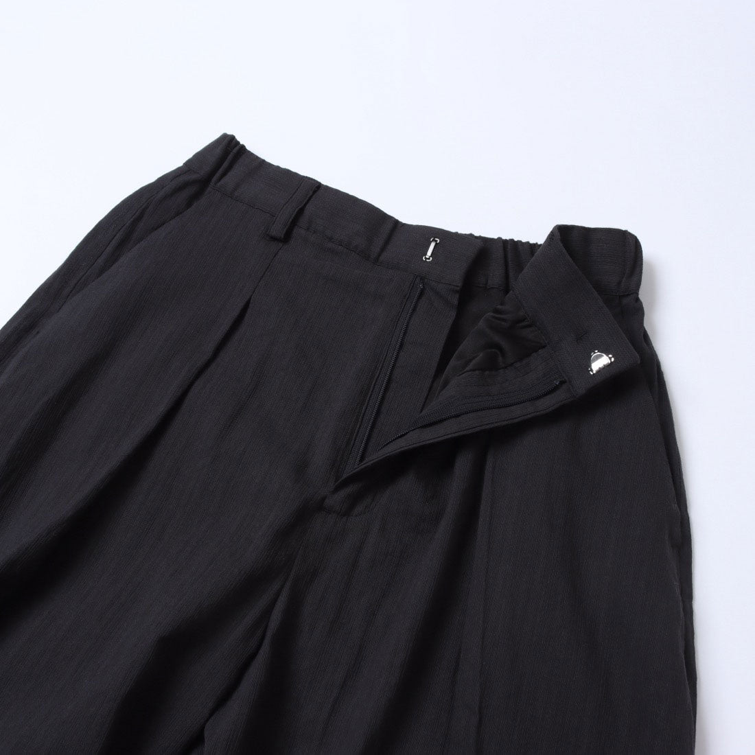 ハンチ hunch スプリングスラブ 深タックパンツ （CHACOAL） CHACOAL