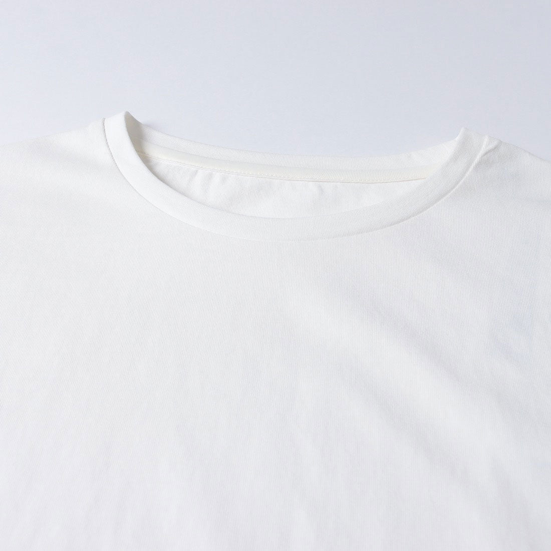 ハンチ hunch USAコットン HIGHCOOL-T プレーティング天竺ベーシックノースリ （IVORY） IVORY