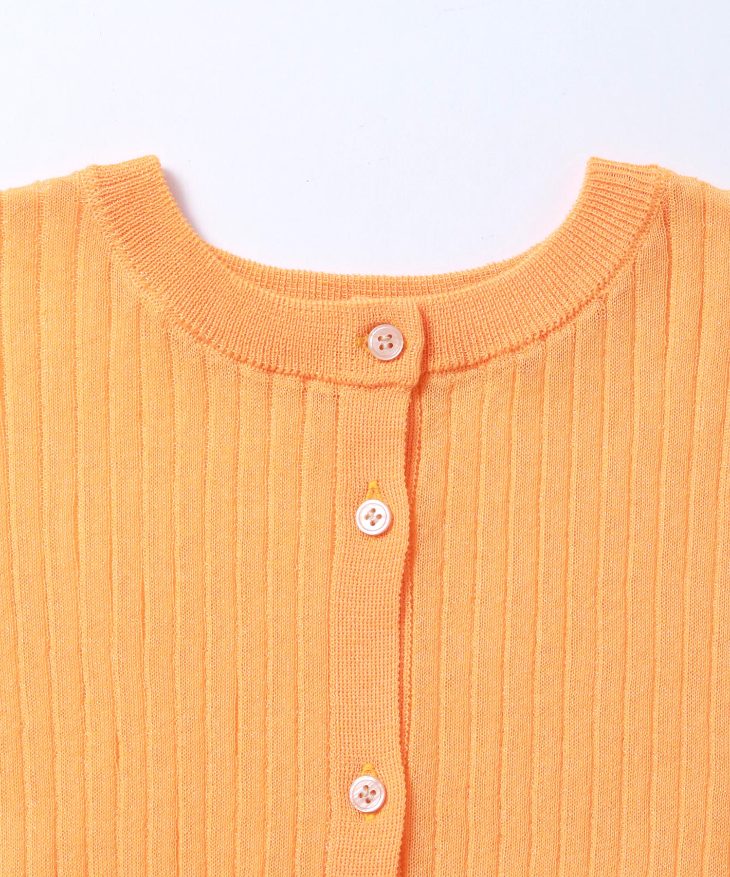 ハンチ hunch 2WAYラメシアーカーディガン （オレンジ） オレンジ