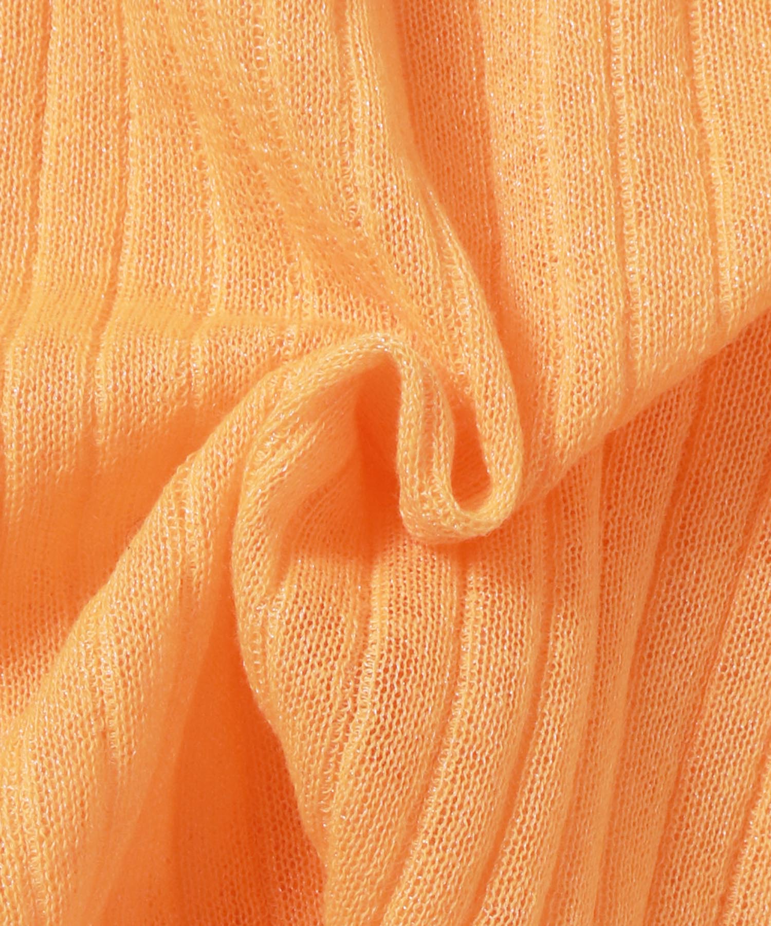 ハンチ hunch 2WAYラメシアーカーディガン （オレンジ） オレンジ