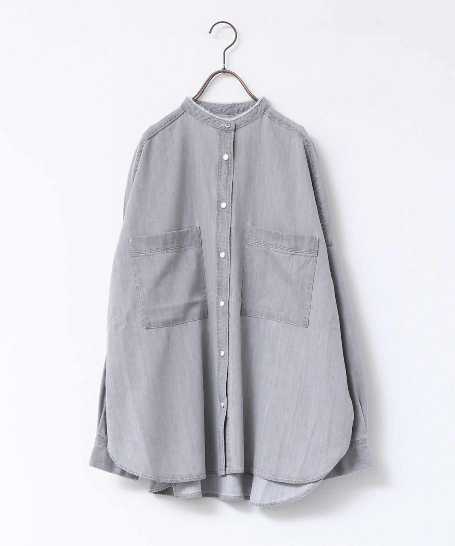 ハンチ hunch テンセルデニムオーバーシャツ （ブルー） ブルー