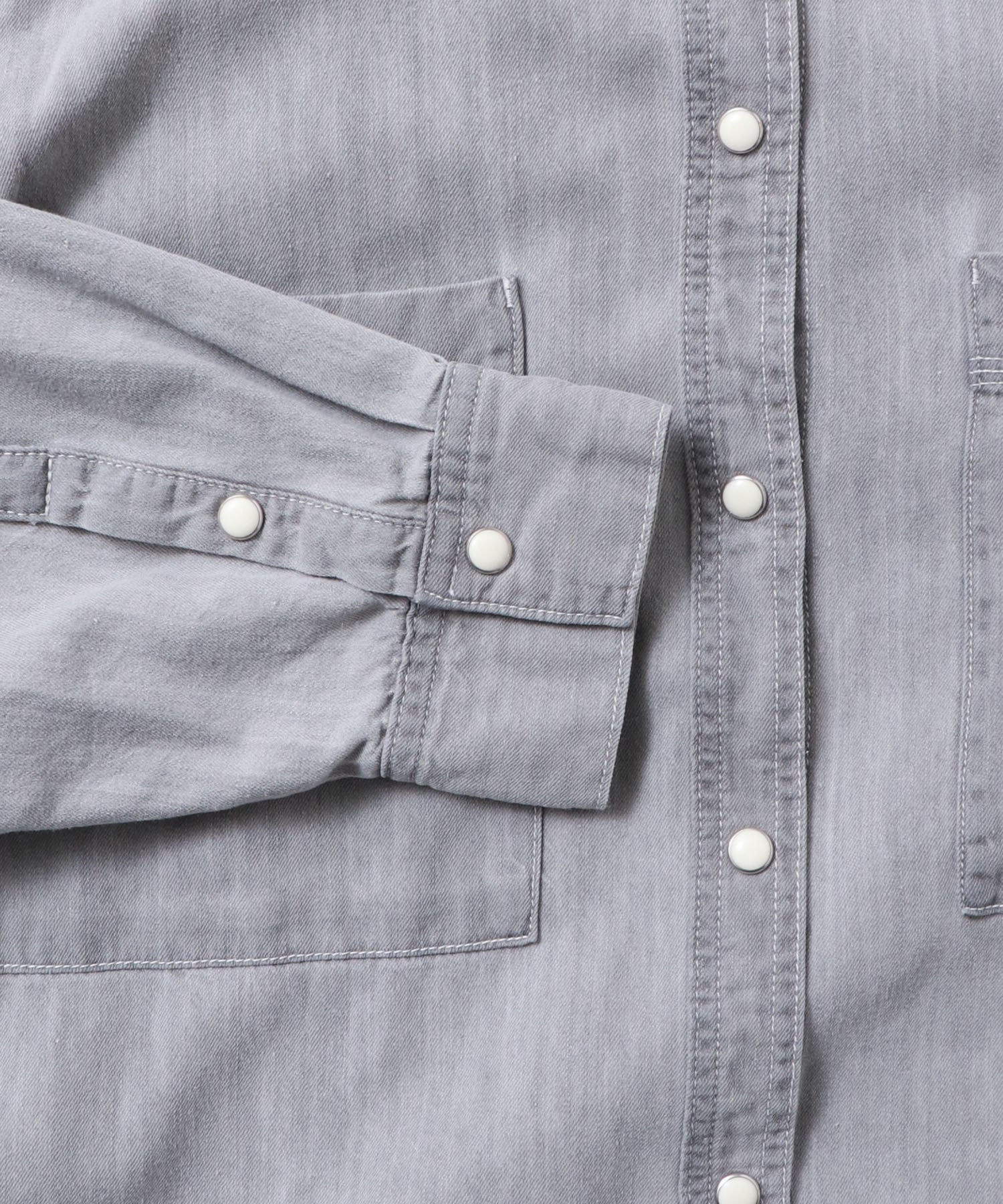 ハンチ hunch テンセルデニムオーバーシャツ （ブルー） ブルー