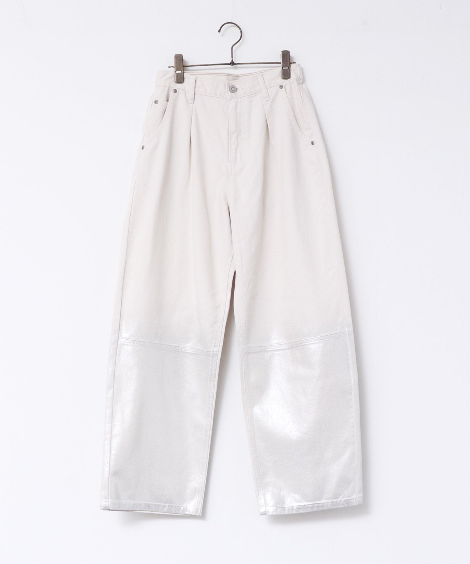 Hunch Foil Print Loose Denim Pants