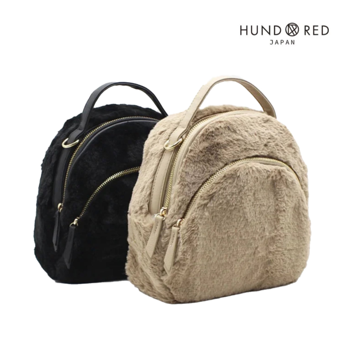 ハンドレッド HUNDRED バックパック HUNDRED ファー エコファー 2way リュック サック バック パック ショルダーバッグ レディース OK-426