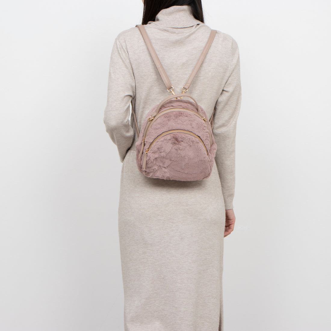 ハンドレッド HUNDRED バックパック HUNDRED ファー エコファー 2way リュック サック バック パック ショルダーバッグ レディース OK-426