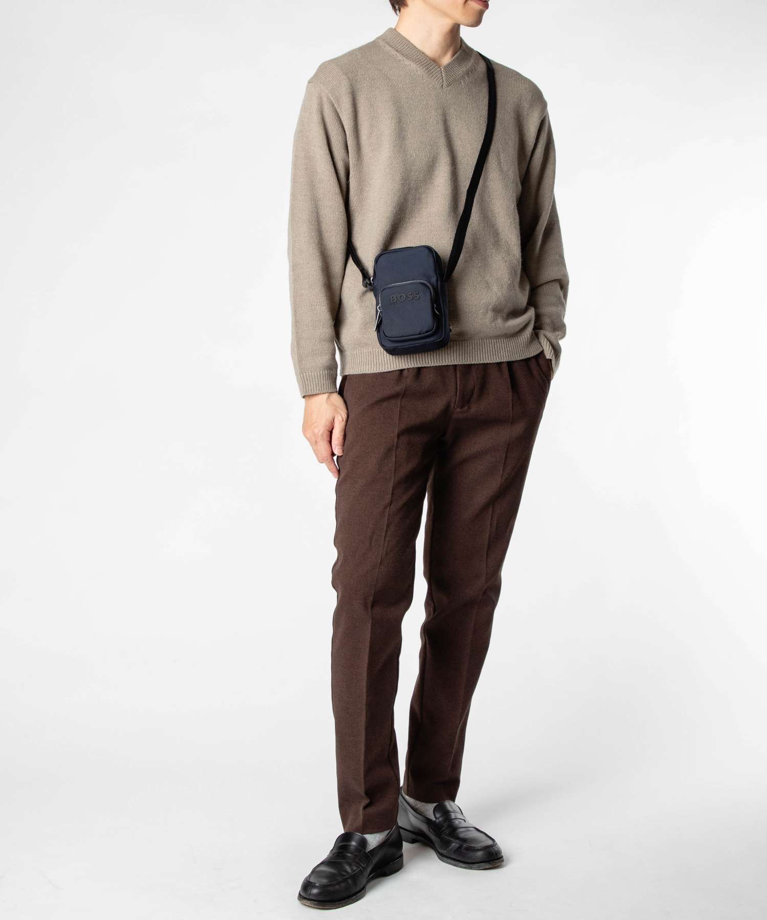 ヒューゴボス HUGO BOSS ヒューゴボス HUGO BOSS Catch 3.0 Mini shoulder bag キャッチ ミニショルダーバッグ 50552566 ロゴ メンズ バッグ CATCH 3.0_MINI NS （DARK BLUE(406)） DARK BLUE(406)