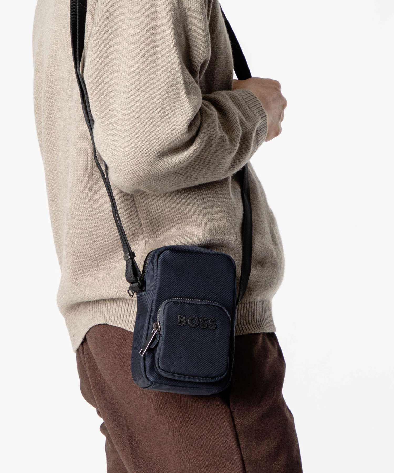 ヒューゴボス HUGO BOSS ヒューゴボス HUGO BOSS Catch 3.0 Mini shoulder bag キャッチ ミニショルダーバッグ 50552566 ロゴ メンズ バッグ CATCH 3.0_MINI NS （DARK BLUE(406)） DARK BLUE(406)