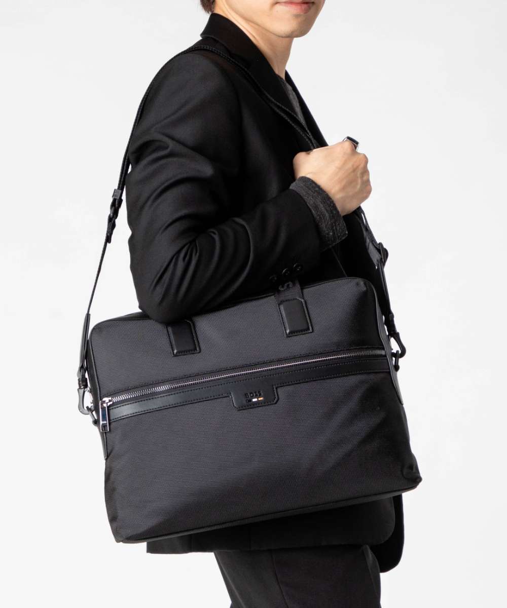 Hugo Boss Ray Document Case 50536181 Briefcase Business Bag Shoulder B