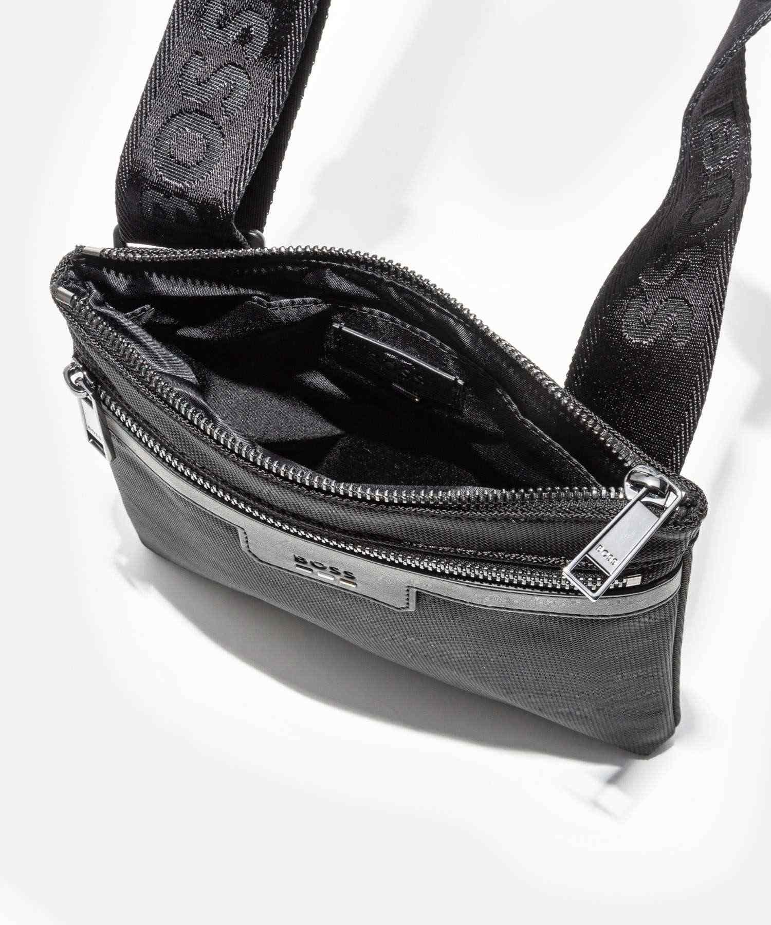 ヒューゴボス HUGO BOSS ヒューゴボス HUGO BOSS RayvEnvelope shoulder bag レイ エンベロープ ショルダーバッグ 50536191 ロゴ メンズ バッグ RAY_N_ENVELOPE （BLACK(001)） BLACK(001)