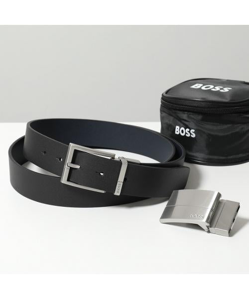 ヒューゴボス HUGO BOSS HUGO BOSS ベルト 50537100 2way バックル2SET （004/ブラック） 004/ブラック