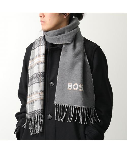ヒューゴボス HUGO BOSS HUGO BOSS マフラー Alistar 26 190 アリスター 50551650 （030/グレー） 030/グレー