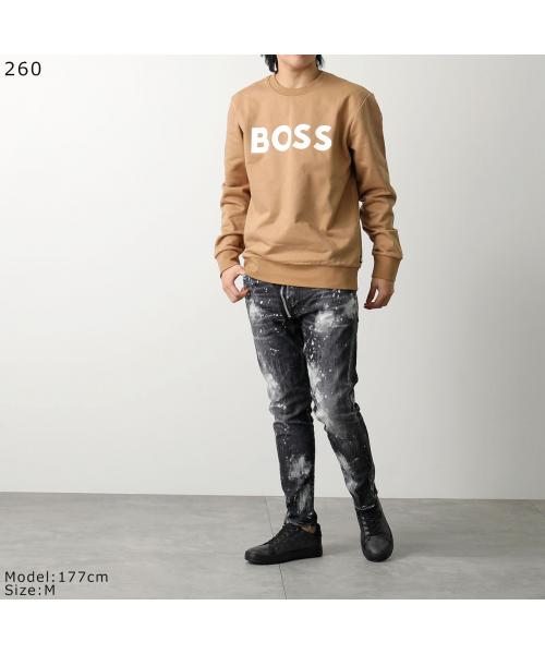 HUGO BOSS｜SWEATSHIRTS (Soleri Sweatshirt (50496642-001) HUGO BOSS HUGO BOSS Sweatshirt BLACK SOLERI 50496642 Logo