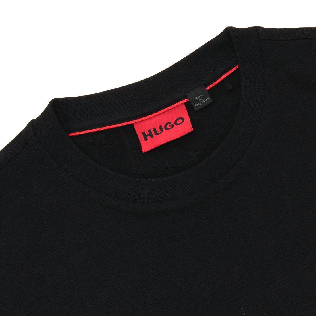 ヒューゴボス HUGO BOSS ボス Tシャツ カットソー コットンジャージー Tシャツ スタックスモークロゴプリント ブラック メンズ HUGO BOSS 50530434 001 （BLACK） BLACK