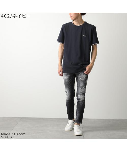 ヒューゴボス HUGO BOSS HUGO BOSS Tシャツ 50521245 半袖 ライン カットソー （100/ホワイト） 100/ホワイト