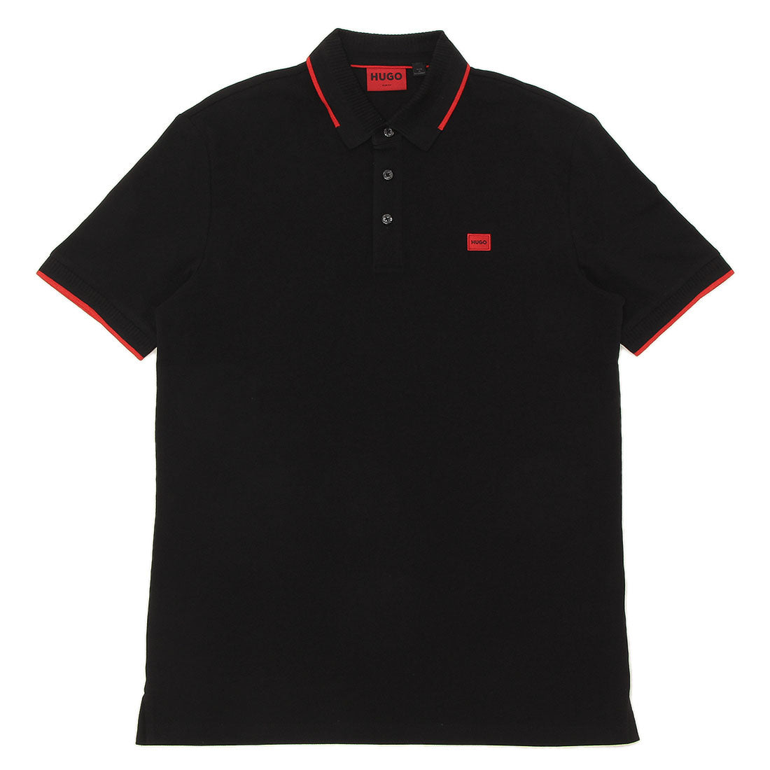 【しん】【新品タグ付】HUGO BOSS ポロシャツ ブラック オレンジ HUGO BOSS Boss Shirt Blouse Black Men's HUGO BOSS 50490775 BLK