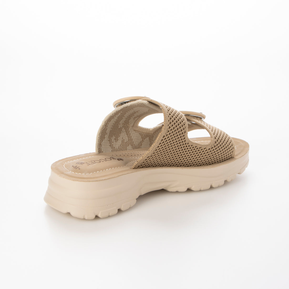 ハスキー HUSKY BOUQET オープントゥ ダブルベルト ゼブラ柄 サンダル （BEIGE） BEIGE