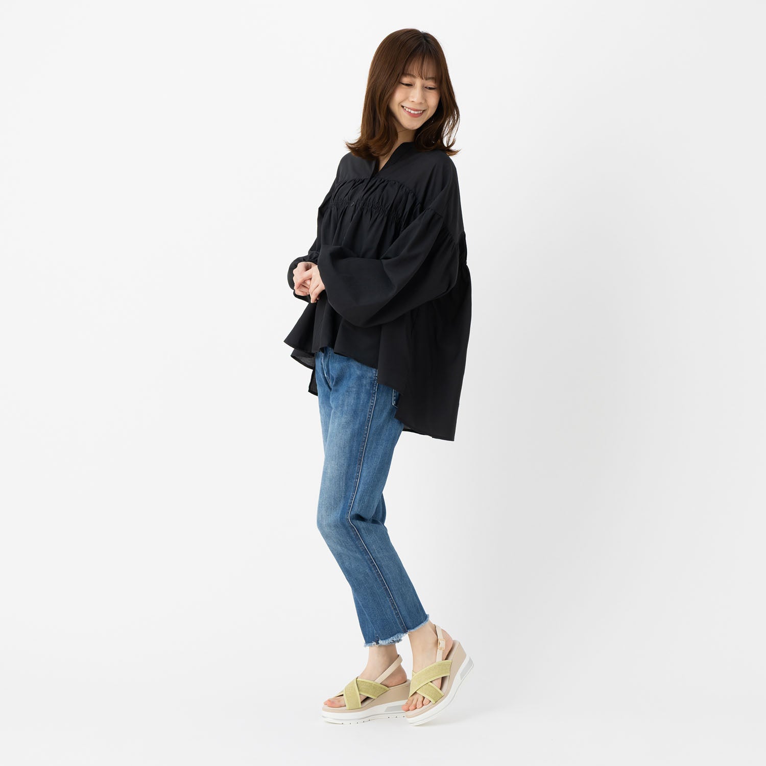 ハスキー HUSKY kitson キラキラ クロスベルトバックストラップ 厚底サンダル （LIME） LIME
