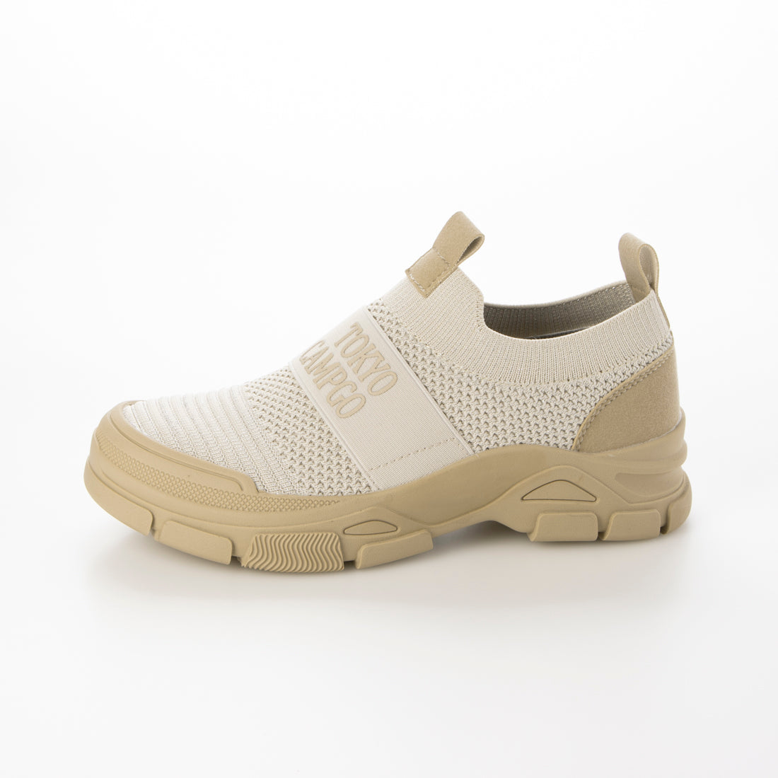 ハスキー HUSKY TOKYO CAMPGO / トーキョーキャンプゴー 防滑ボリュームソール  防水スリッポンスニーカー （BEIGE） BEIGE