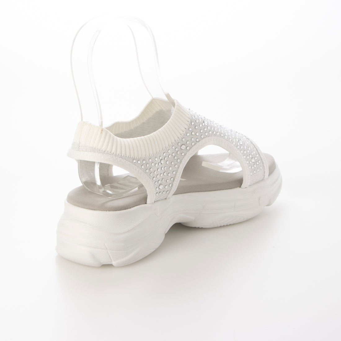 ハスキー HUSKY husky Co.Ltd. kitson ニット 厚底 キラキラ サンダル （WHITE） WHITE