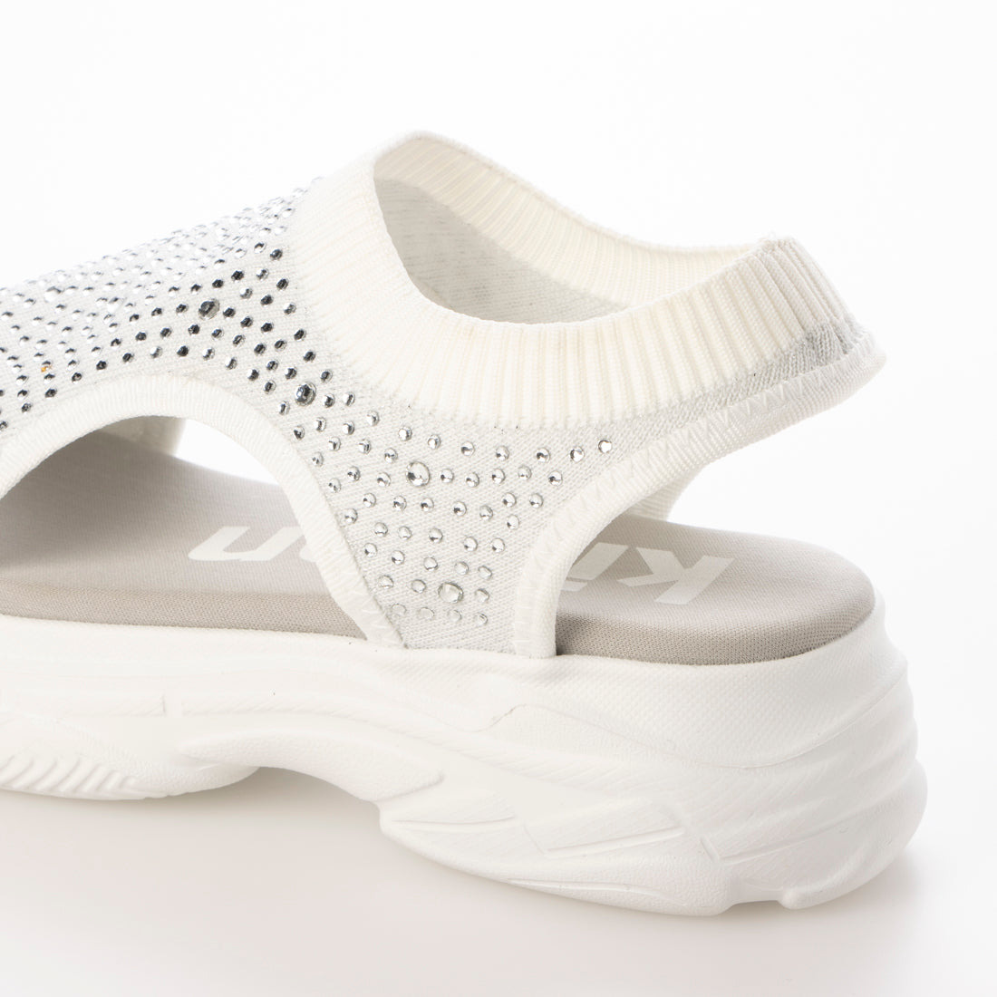 ハスキー HUSKY husky Co.Ltd. kitson ニット 厚底 キラキラ サンダル （WHITE） WHITE