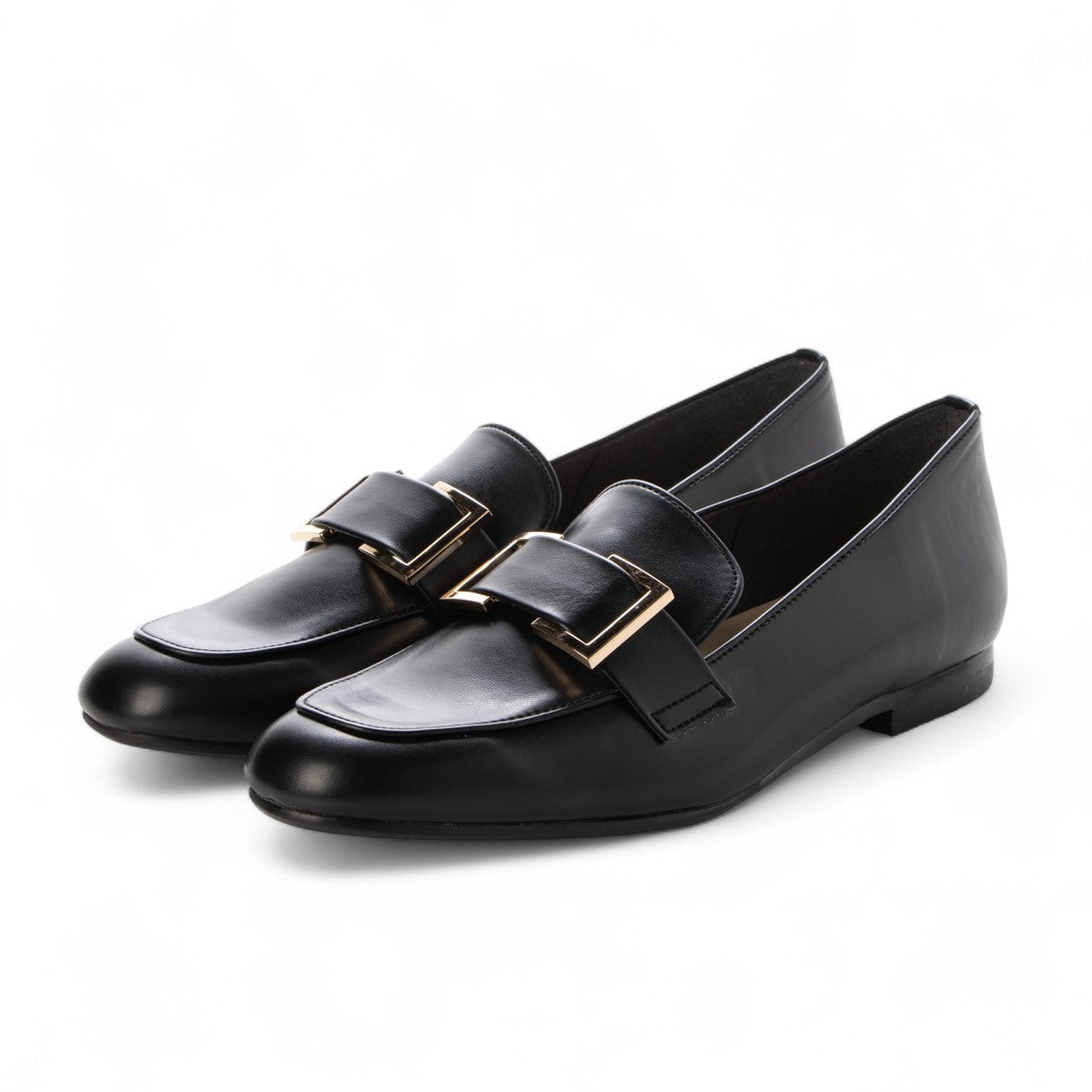 ハスキー HUSKY FAVO FAVO/ファヴォファヴォ ローヒール レイン バックル ローファー スリッポン （BLACK） BLACK