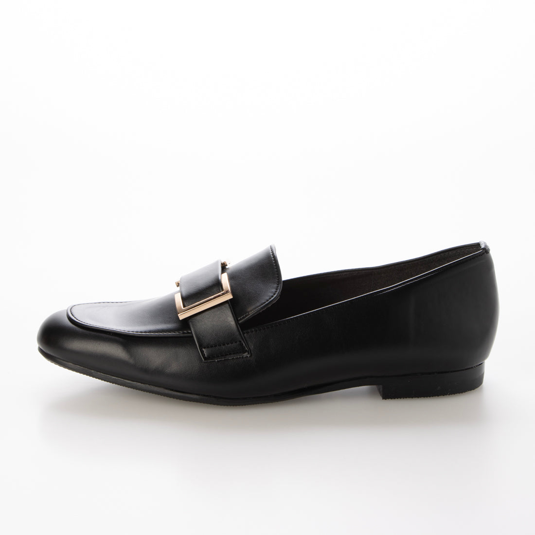 ハスキー HUSKY FAVO FAVO/ファヴォファヴォ ローヒール レイン バックル ローファー スリッポン （BLACK） BLACK