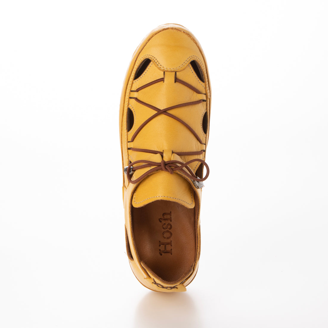 ハスキー HUSKY HOSH ホッシュ メイドインイスタンブール ソフトカウレザー レースアップスリッポン （MUSTARD） MUSTARD