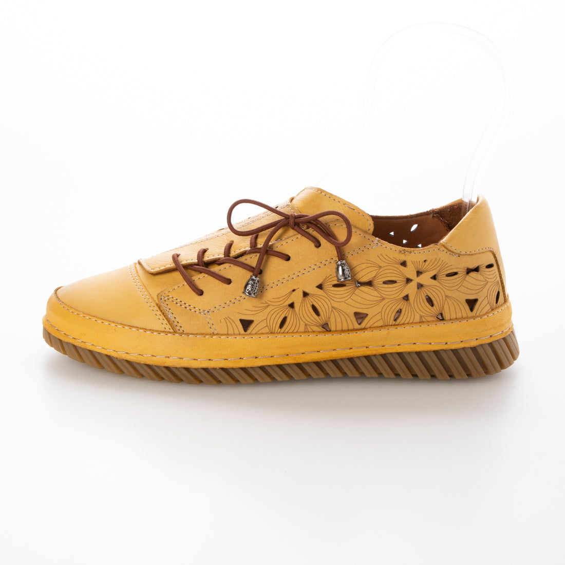 ハスキー HUSKY HOSH ホッシュ メイドインイスタンブール ソフトカウレザー サイドレースアップスリッポン （YELLOW） YELLOW