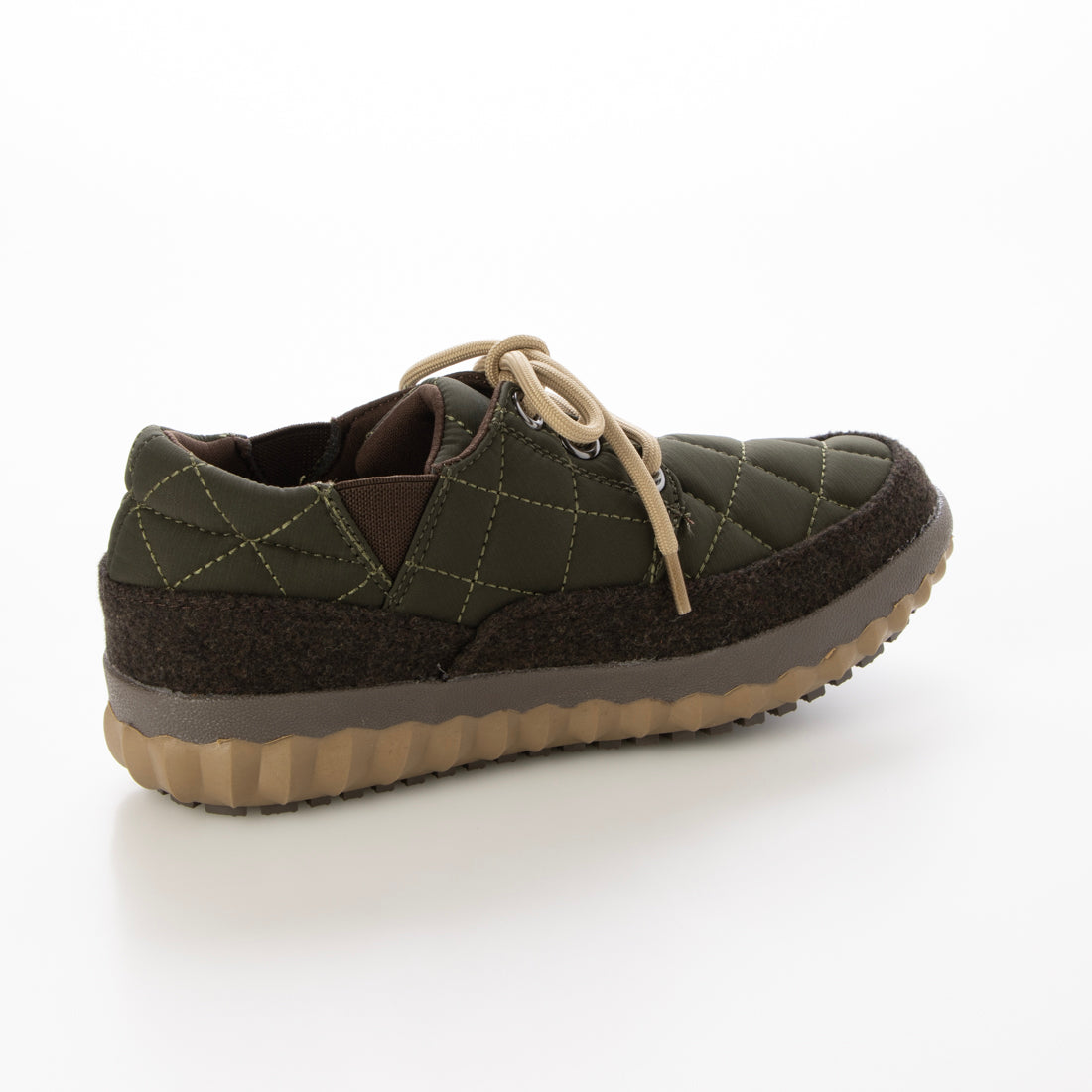 ハスキー HUSKY TOKYO CAMPGO 防水 防滑 防寒 ダイヤキルティング 3ホール ローカット レースアップ スニーカー （KHAKI） KHAKI